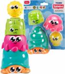 TOMY Jucarie interactiva pentru bebelusi Tomy Toomies - Ou de curse, Alb-Albastru, 15 cm (457359)