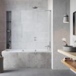 Radaway Paravan pentru cada de baie, cu stabilizator de unghi L, Radaway Furo SL Brushed Nickel PND II 10309588-91-01R, 10112544-01-01 (10309588-91-01R, 10112544-01-01)