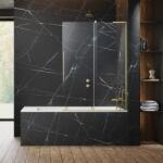 Radaway Paravan pentru cada de baie, cu stabilizator de unghi L, Radaway Furo SL Brushed Gold PND II 10309538-99-01L, 10112494-01-01 (10309538-99-01L, 10112494-01-01)