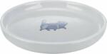 TRIXIE Bol de mancare pentru pisici, Ceramica, 0, 6l / 13cm, Gri (TX-24802)