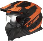 LS2 Cască de motocicletă LS2 OF606 Drifter Mud negru-portocaliu mată (LS366062351)