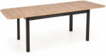  FLORIAN bővíthető étkezőasztal 160-240 x 90 - artisan tölgy / fekete (HL86752)