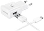 Samsung Töltő EP-TA50EWE 1, 55A fehér gyári hálózati töltőfej + EP-DN930CWE Type-C (USB-C) 3A adatkábel - tokgalaxis