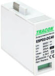 Tracon ESPD2-DC40-600VGO T2 DC típusú VG túlfeszültséglevezető betét 600V Ucpv: 800V, In: 20kA, Imax: 40kA, Up: 2, 6kV, Var+GTD (ESPD2-DC40-600VGO)
