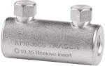 Tracon AT10-35CS Szakadófejes csavaros alumínium toldóhüvely 10-35mm2, 2xM10 (AT10-35CS)