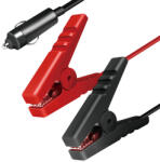 LogiLink Hálózati adapter kábel, szivargyújtó/M az aligátorcsipeszhez, fekete/piros, 2 m (CP0400)