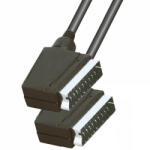USE VC 3D Videókábel, 21 pólusú SCART dugó-21 pólusú SCART dugó, sztereó, 1, 5m ( VC 3D ) (VC 3D)