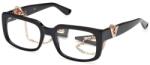 GUESS Rama ochelari de vedere Femei Guess GU2959-001-53, Negru, Rectangular, 53 mm (GU2959 001 53) Rama ochelari