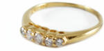 Ékszershop Sárga arany gyémánt köves gyűrű (1264006)