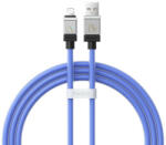  USB töltő- és adatkábel, Lightning, 100 cm, 2400 mA, törésgátlóval, gyorstöltés, Baseus Coolplay, CAKW000403, kék - tok-shop