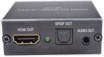  HDMI audió leválasztó digitális analóg adapter TOSLINK 3, 5 mm-es sztereó kivetítő átalakító HDMI Audio extractor