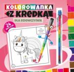 Wydawnictwo Pryzmat Carte de colorat cu creion. Pentru fete (413700)