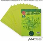 Penword HOLOGRAMĂ Scratch-out A4 a10 VERDE-VERDE +2 stilouri SP-06 (AI909PSH)