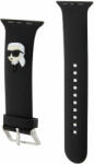 Karl Lagerfeld Karl Head NFT Apple Watch 4/5/6/7/8/SE/Ultra 42/44/45/49mm óraszíj (fekete)