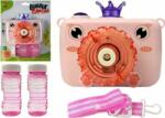 Lean Sport Camera suflă bule de săpun Funcționează cu baterii roz (6690) Tub balon de sapun
