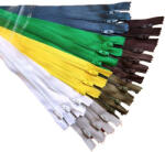  RT0 18 cm Zárt műanyag spirál fogú cipzár csomag - 24db-os / Színes Összeállítás