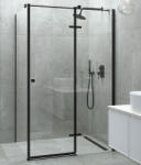 Besco PIXA BLACK szögletes zuhanykabin - extrafurdoszoba