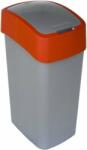 Keter Cos de gunoi capac batant Curver Flip 50L, antracit/rosu (CUR000176) Cos de gunoi