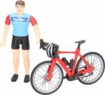 BRUDER Figurina Ciclist Cu Bicicleta De Curse, Bruder 63110 (63110) Figurina