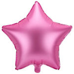 Partydeco Egyszínű csillag lufi 19" 48cm Pink csillag (LUFI306812)