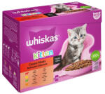 Whiskas Hrana Umeda Pisica Junior Clasic, Selectii de Pasare, Pui, Vita si Miel in Sos, 85 gr x 12 Buc set (C2417)