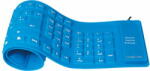 Logilink Billentyűzet rugalmas vízálló USB + PS/2, kék (ID0035A) - bevachip