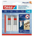tesa Akasztócsavar, öntapadó, állítható, TESA Powerstrips® , sima felületre (TE77765) (77765-00007-00)
