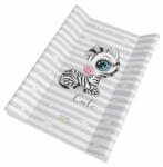  Babastar merev pelenkázó lap 50*70 cm - Világos szürke zebra - babastar