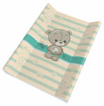  Babastar puha 2 ékes pelenkázó lap 50*70 cm - Türkiz maci + pillangó