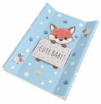 Babastar puha 2 ékes pelenkázó lap 50*70 cm - Kék csillagos róka