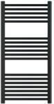 HeizTech Calorifer portprosop pentru baie, decorativ, negru, drept, cu 18 tevi, 500 x 1000, 437 W (R-B-500-1000-N-H)