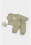 BabyCosy Set bluza si pantaloni, Winter muselin, 100% bumbac - Verde, BabyCosy (Marime: 18-24 Luni) (BC-CSYM7016-18)