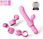 OTOUCH Magic Stick - vibrátor, cserélhető feltétekkel (pink) - szexshop