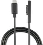 4smarts USB-C - Microsoft Surface kábel, 5A, 1m, fekete