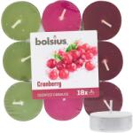 Bolsius Scented Tealights Cranberry lumânare de ceai 18 x 20 g