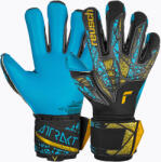 Reusch Attrakt Aqua Finger Support вратарска ръкавица black/gold/aqua