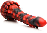 Creature Cocks Demon Rising Scaly Dragon Silicone Dildo Red Dildo