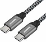 PremiumCord KU31CR2 USB Gen 2x2 apa - USB Gen 2x2 3.2 apa Adat és töltő kábel - Szürke (2m) (KU31CR2)