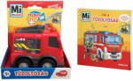 Dickie Toys Ce, ce este: Mașina de pompieri - mașinuță și carte pentru copii în lb. maghiară (203812009006)