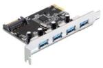 Delock PCI Express kártya > 4 x USB 3.0 (89297) (89297)
