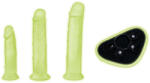 Whipsmart Glow in the Dark 4pc Pegging Kit with 6" & 7.5" & 8, 5" Dildos
