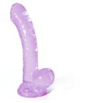 Crushious Hudini Dildo Anal din Jelly Violet Flexibil dar Ferm si Transparent Nerabdator sa Dispara in Tine