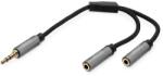 ASSMANN 510310 3.5mm Jack apa - 2x 3.5mm Jack anya Adapter (DB-510310-002-S)
