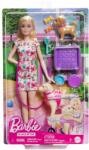 Mattel Papusa cu 2 catelusi si accesorii, Barbie, HTK37 Papusa Barbie