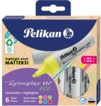 Pelikan Pelikan Textmarker 490 eco Set aus 6 Neon-Farben im Etui (823333) (823333)