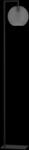 EGLO 390254 | Arangona Eglo álló lámpa 171, 5cm vezeték kapcsoló 1x E27 fekete, matt szürke (390254)