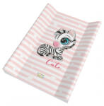  Babastar merev pelenkázó lap 50*70 cm - Rózsaszín zebra - babyshopkaposvar