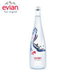 Evian Ines Longevial 2018 mentes ásványvíz ÜVEG palackban LIMITED EDITION