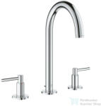 GROHE ATRIO 3 üléses mosdó csaptelep automata leeresztővel, Króm 20649000 (20649000)