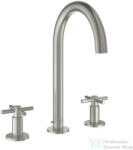 GROHE ATRIO 3 üléses mosdó csaptelep automata leeresztővel, Supersteel 20643DC0 (20643DC0)